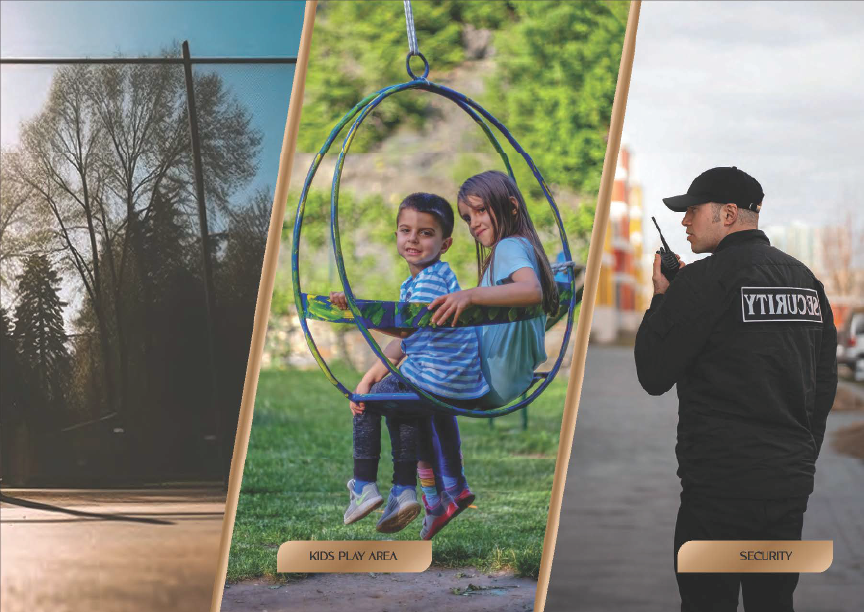 Kids play area and security at Renox Thrive